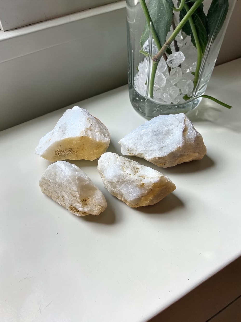Natural White Quartz Decorative Accent Stone - Home Accents